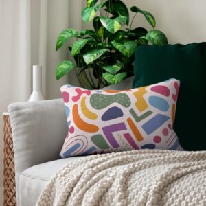 Colorful Abstract Lumbar Pillow
