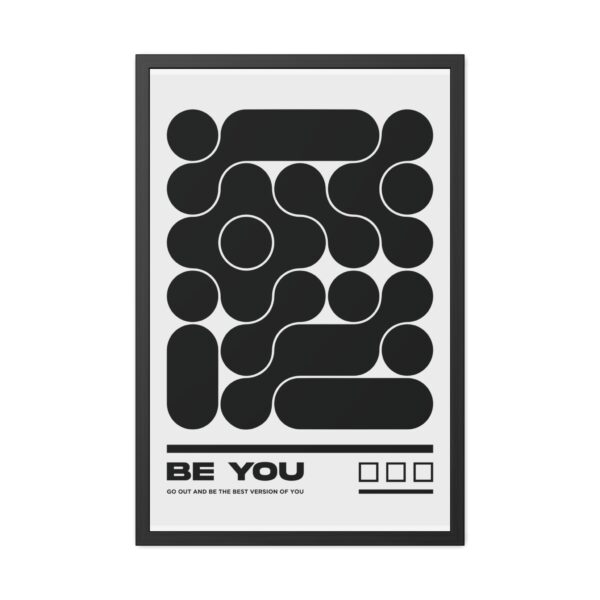 Inspirational Framed Poster - 'Be You' Minimalist Wall Art - Image 8