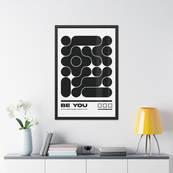Inspirational Framed Poster - 'Be You' Minimalist Wall Art - Image 9