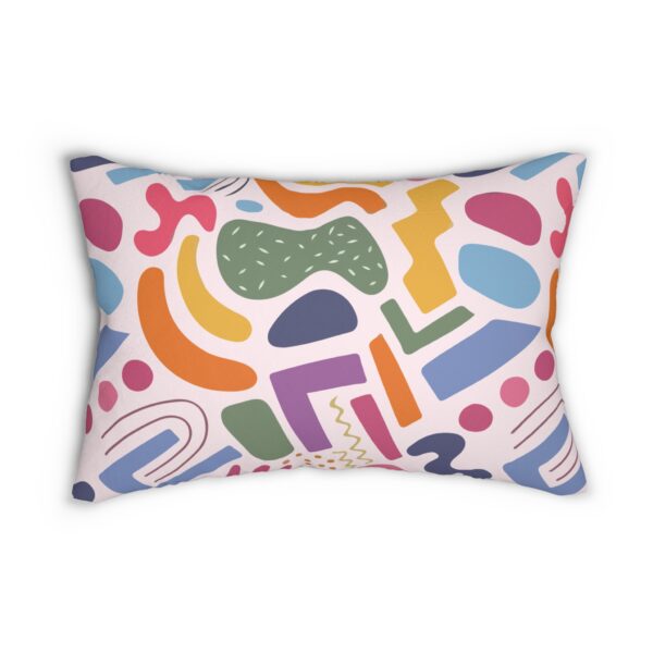 Colorful Abstract Lumbar Pillow - Image 2