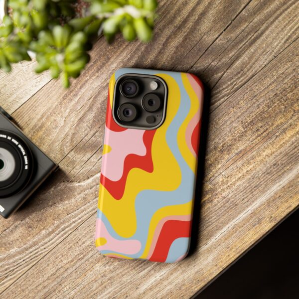 Liquid Twirl retro colors Phone Case - Image 76