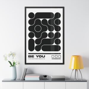 Inspirational Framed Poster - 'Be You' Minimalist Wall Art