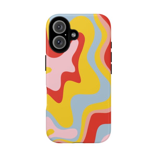 Liquid Twirl retro colors Phone Case - Image 4