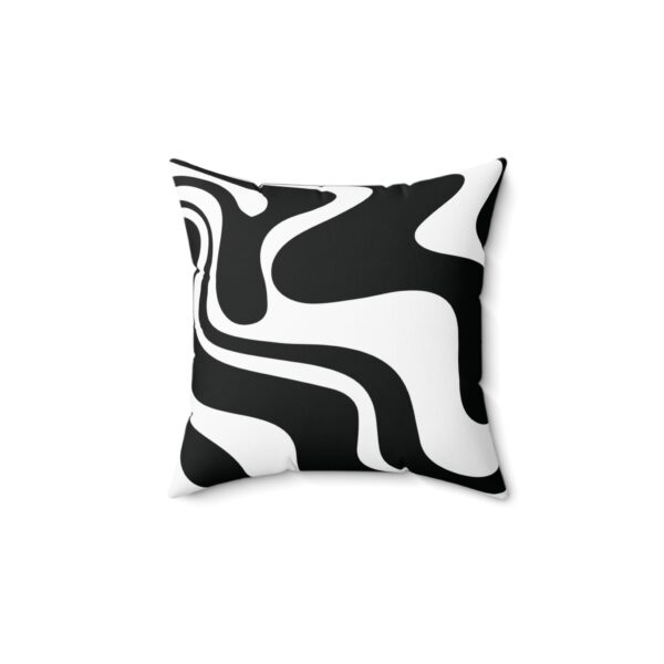 BnW Liquid Twirl Pillow - Image 2
