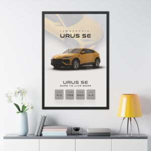Lamborghini Urus SE Framed Poster