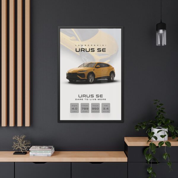 Lamborghini Urus SE Framed Poster - Image 2