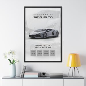 Lamborghini Revuelto Framed Poster