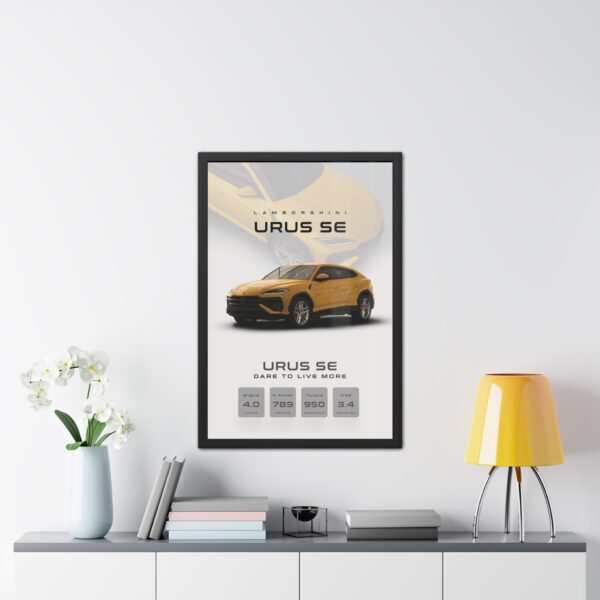 Lamborghini Urus SE Framed Poster - Image 6