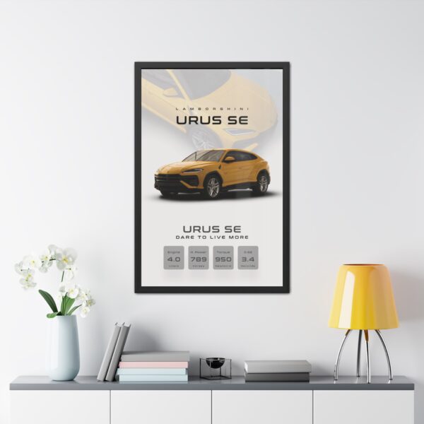 Lamborghini Urus SE Framed Poster - Image 7