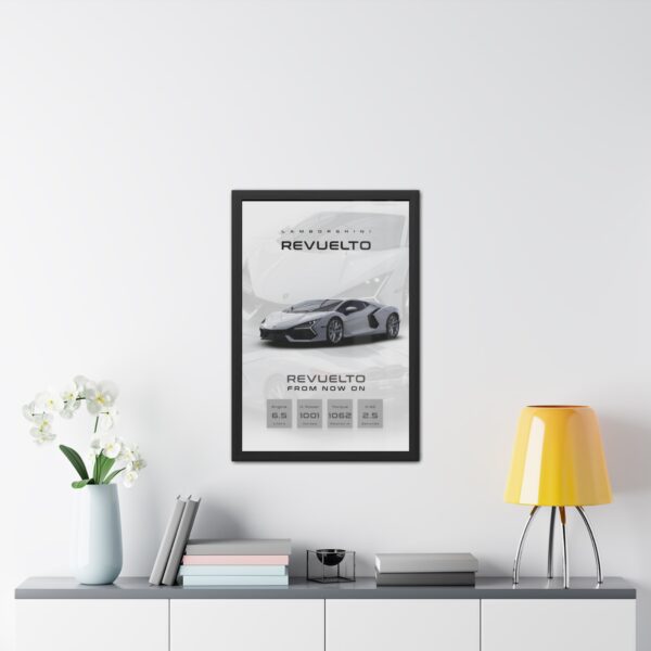 Lamborghini Revuelto Framed Poster - Image 5
