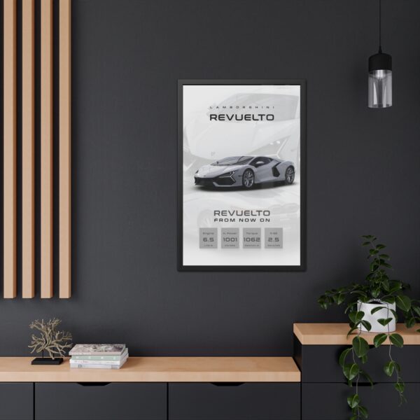Lamborghini Revuelto Framed Poster - Image 8