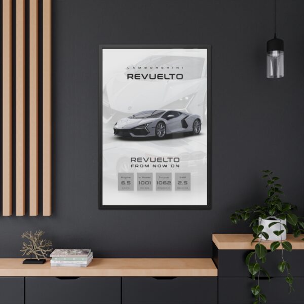 Lamborghini Revuelto Framed Poster - Image 2