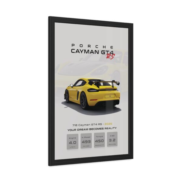 Porche Cayman GT4 RS Framed Poster - Image 3