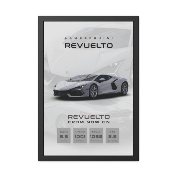 Lamborghini Revuelto Framed Poster - Image 3
