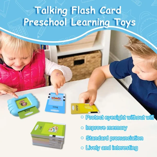 Kids Talking Flashcards - Electronic Learning Toy for Preschool English - Image 9