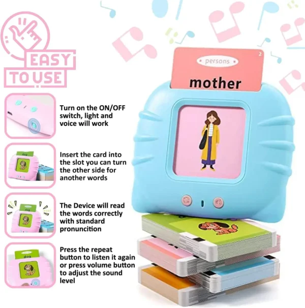 Kids Talking Flashcards - Electronic Learning Toy for Preschool English - Image 5