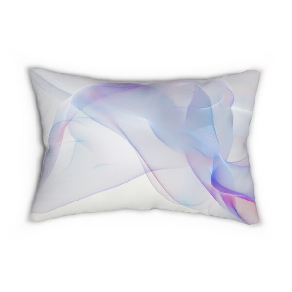 Elegant Abstract Lumbar Pillow - Soft Cotton Blend, Decorative Home Accent, Ideal for Relaxation, Gift for Housewarming, Modern Living Room - Image 3