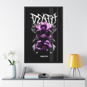 Edgy Death-Note Posters, Wall Art, Gothic Decor, Anime Aesthetic, Unique Gift for Him, Home Wall Decoration