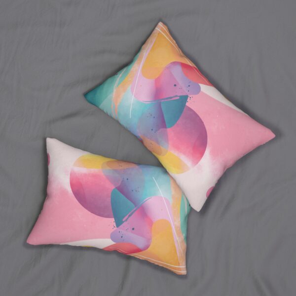 Vibrant Art Lumbar Pillow, Colorful Home Decor, Modern Accent Cushion, Stylish Throw Pillow, Gift for Her, Cozy Living Room - Image 5